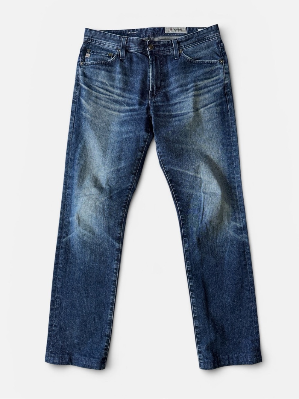 Adriano Goldschmied mens 30x29 Everett slim straight denim blue jeans EUC
